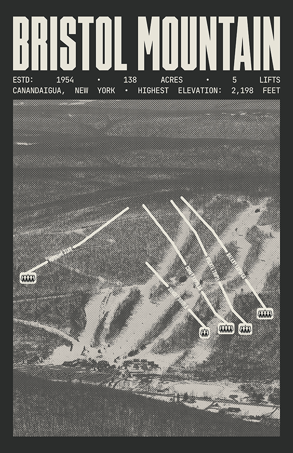 Bristol Mountain Resort Poster – Powder Goods