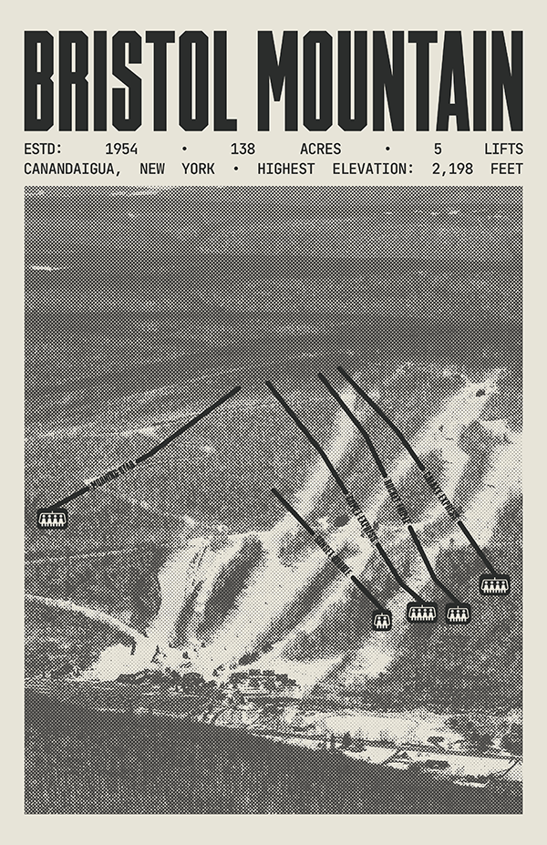 Bristol Mountain Resort Poster – Powder Goods