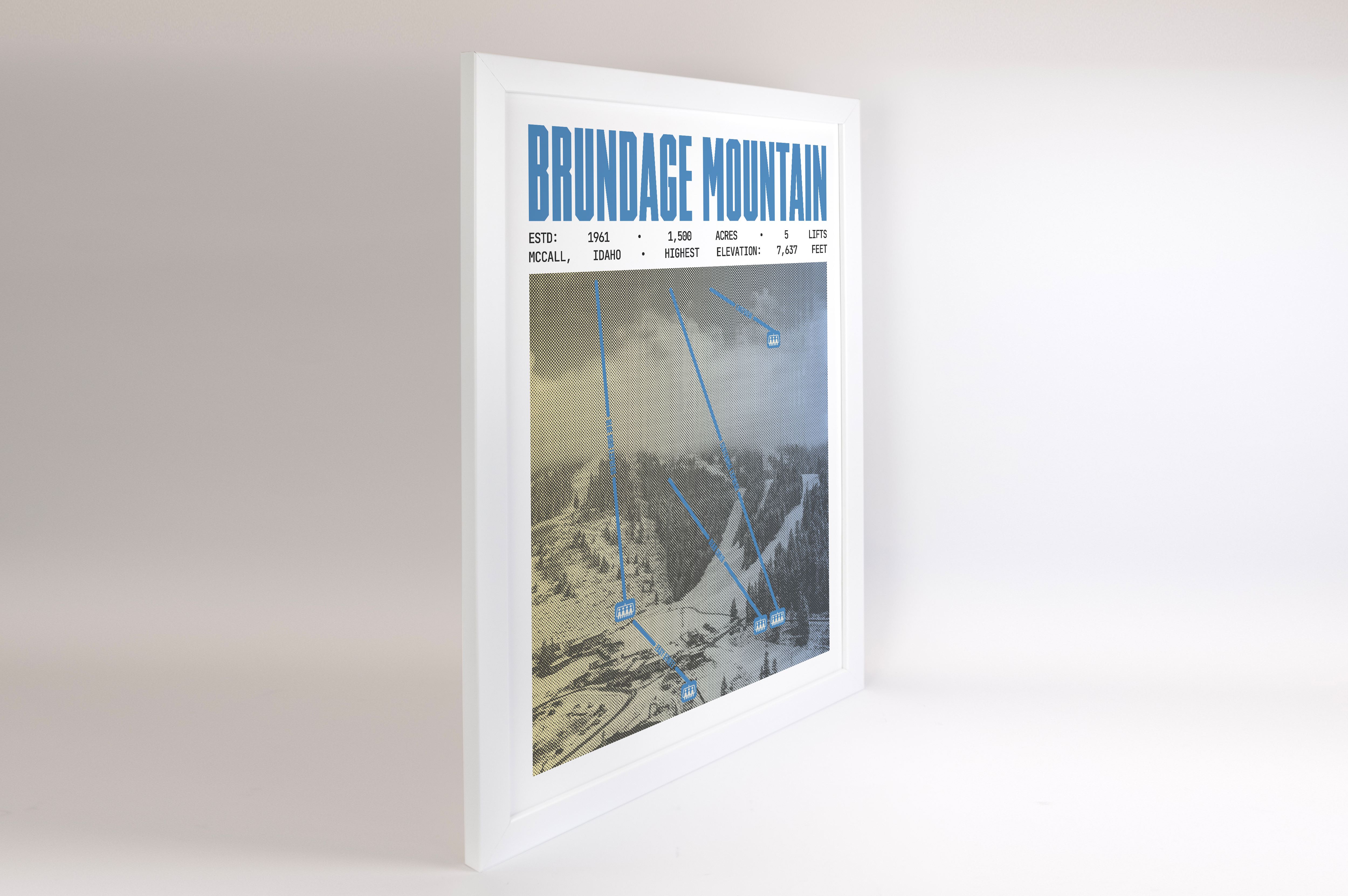 Brundage Mountain Resort Poster