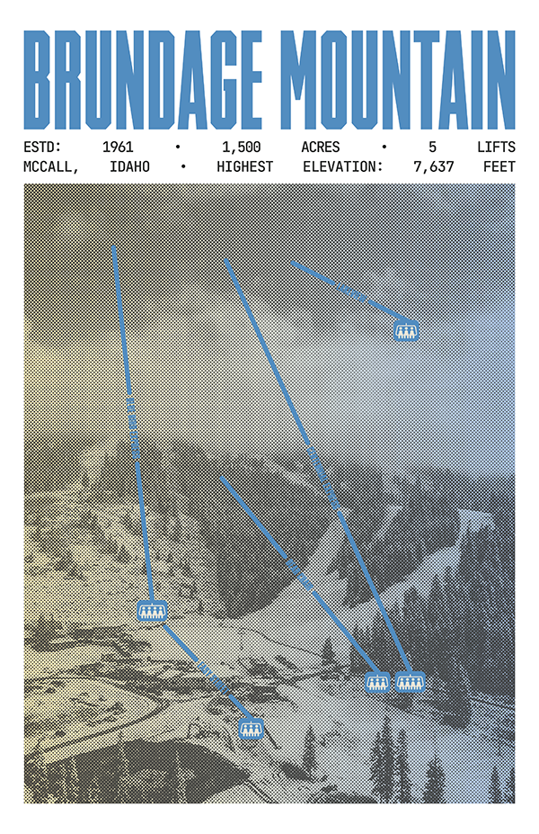 Brundage Mountain Resort Poster