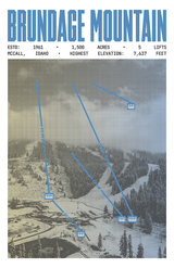 Brundage Mountain Resort Poster