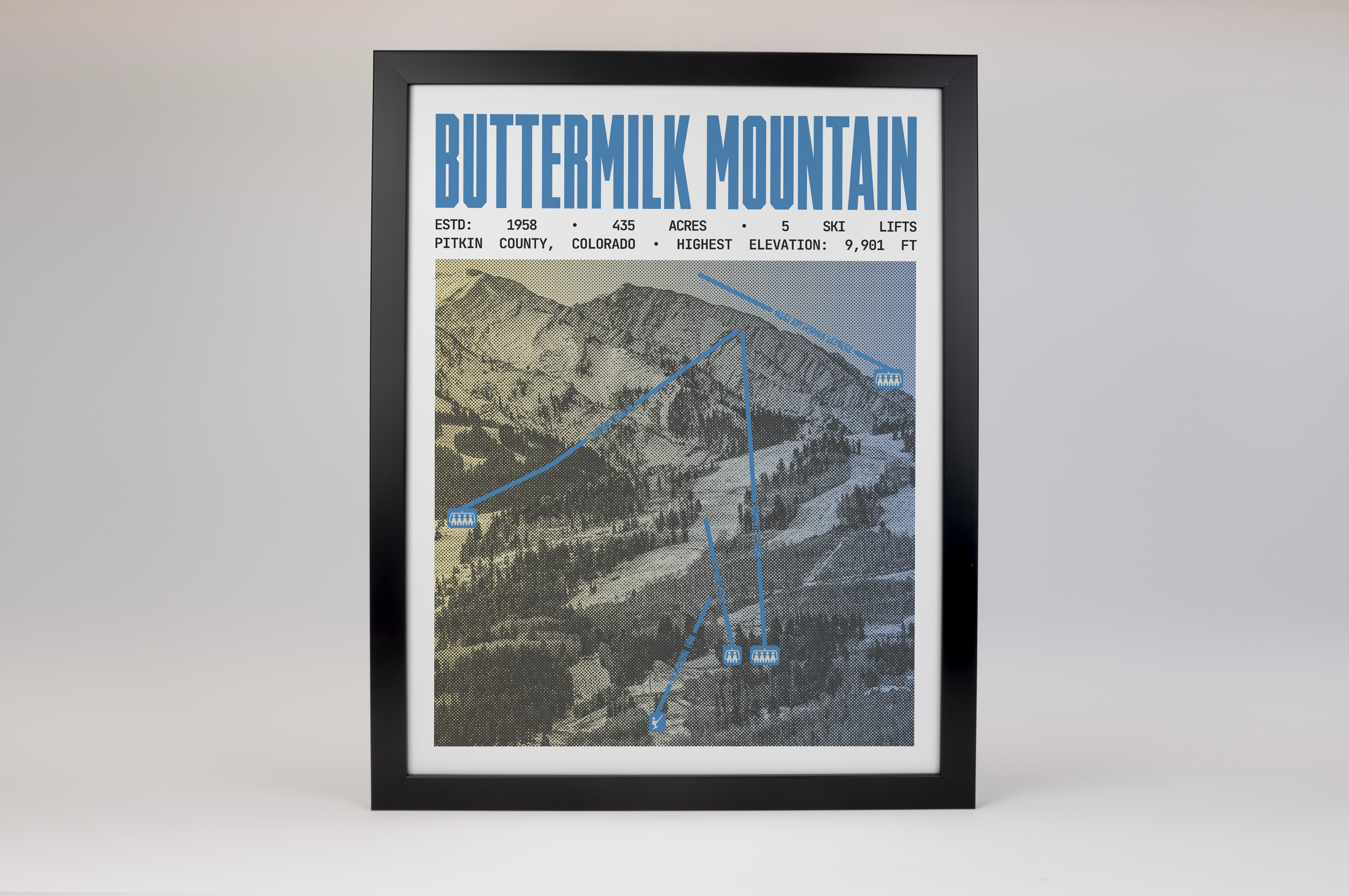 Buttermilk Mountain Ski Resort Poster