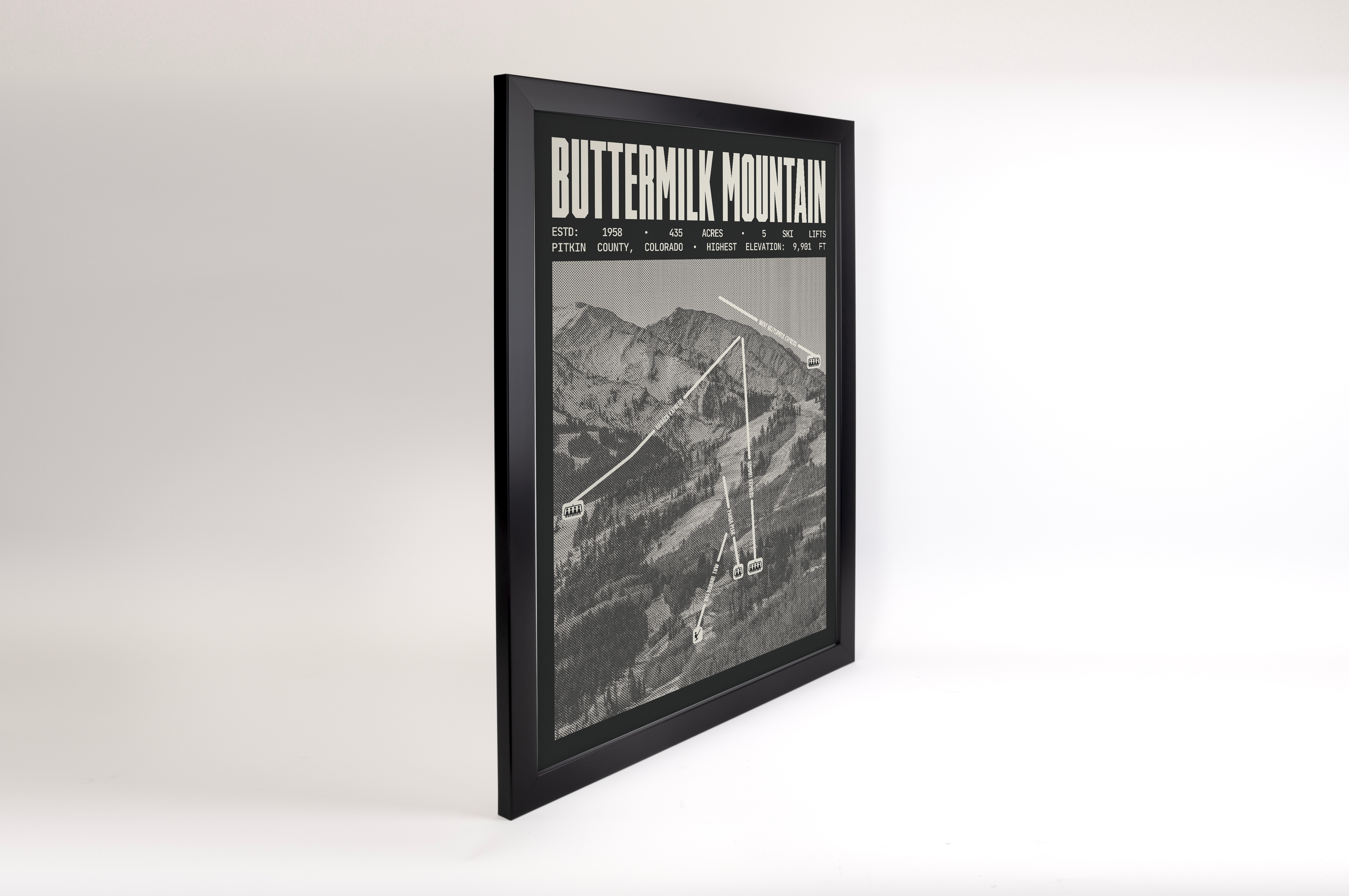 Buttermilk Mountain Ski Resort Poster