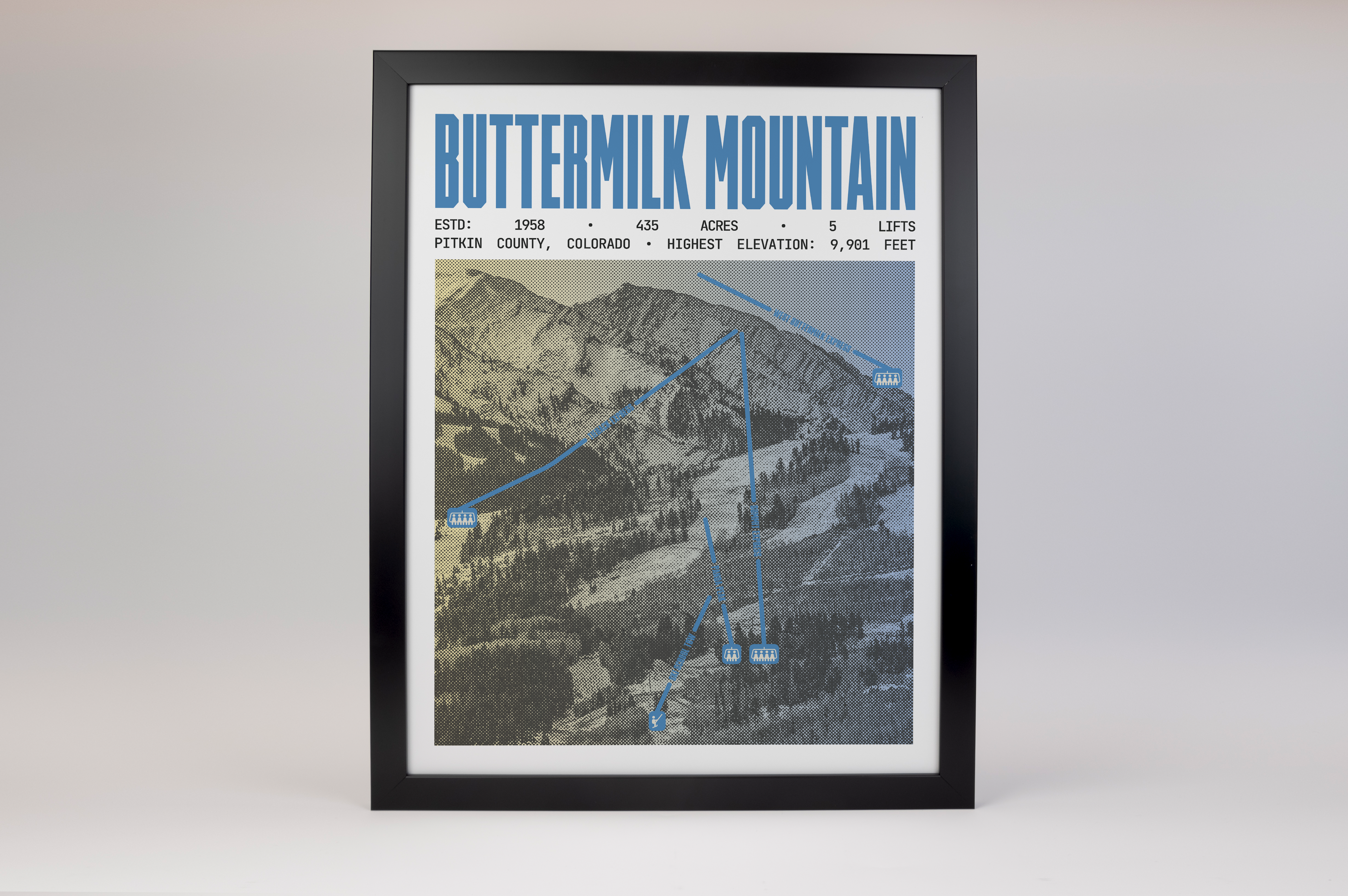 Buttermilk Mountain Resort Poster