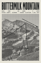 Buttermilk Mountain Resort Poster