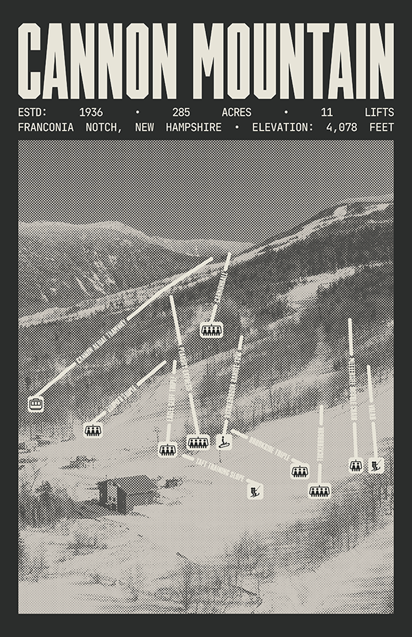 Cannon Mountain Resort Poster