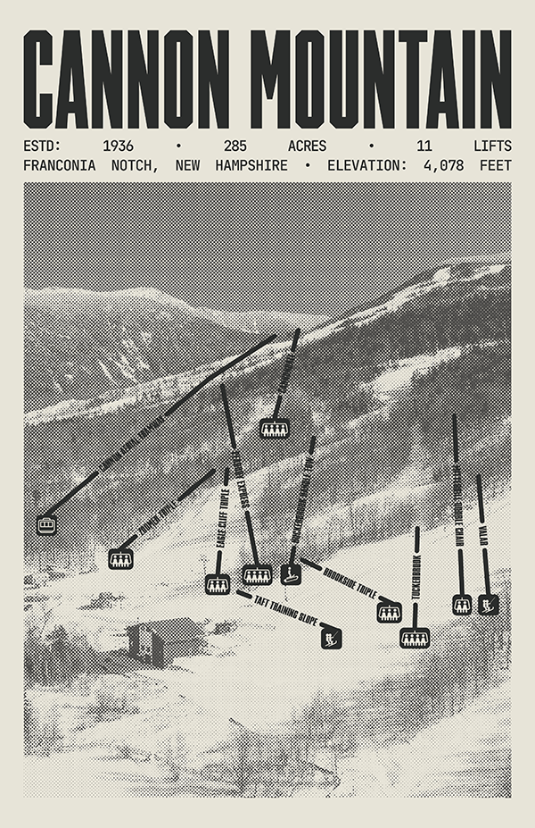 Cannon Mountain Resort Poster