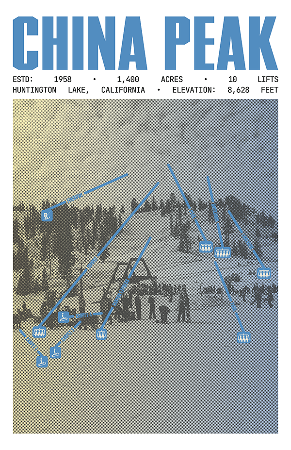 China Peak Ski Ranch Resort Poster