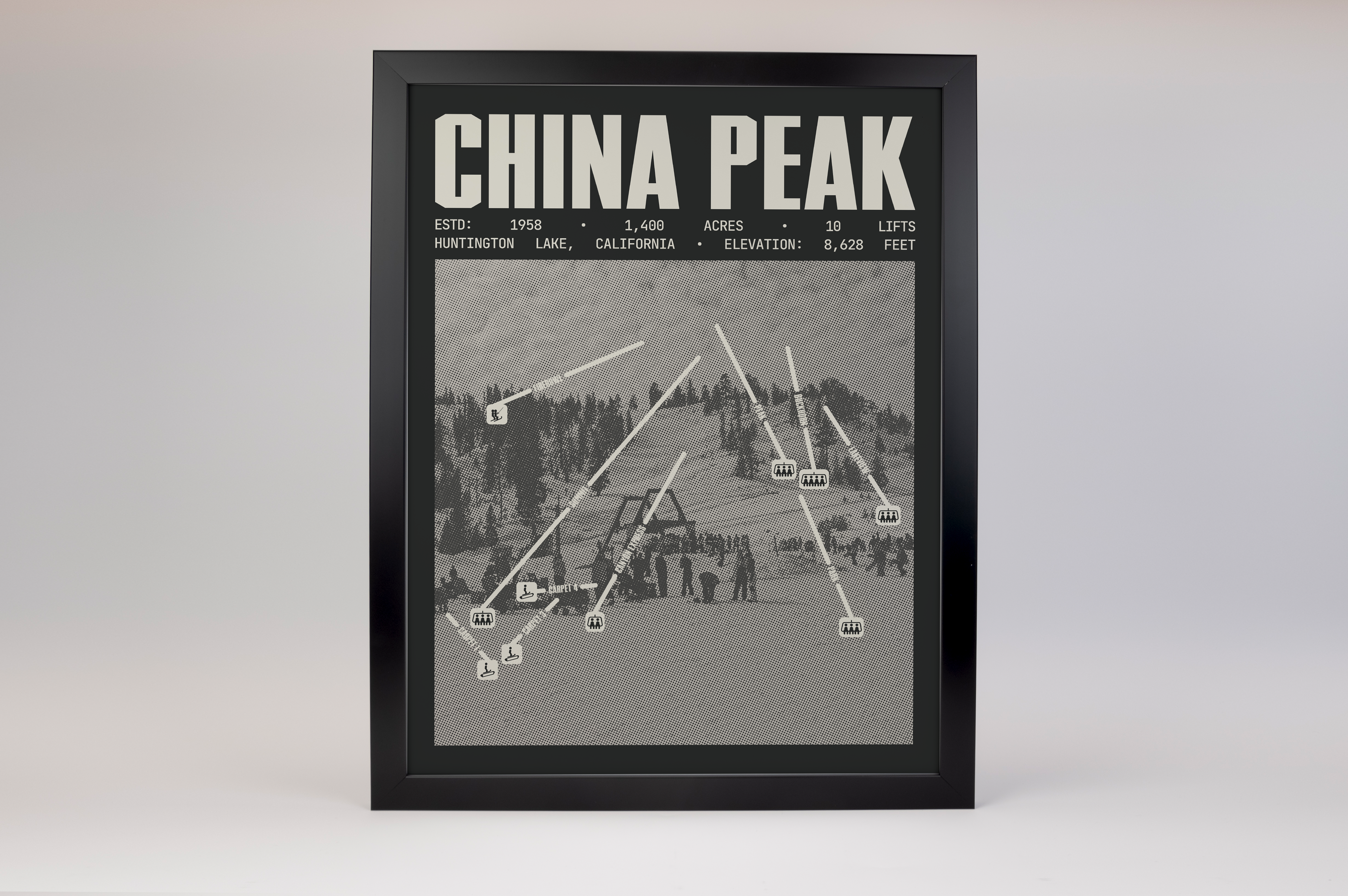 China Peak Ski Ranch Resort Poster