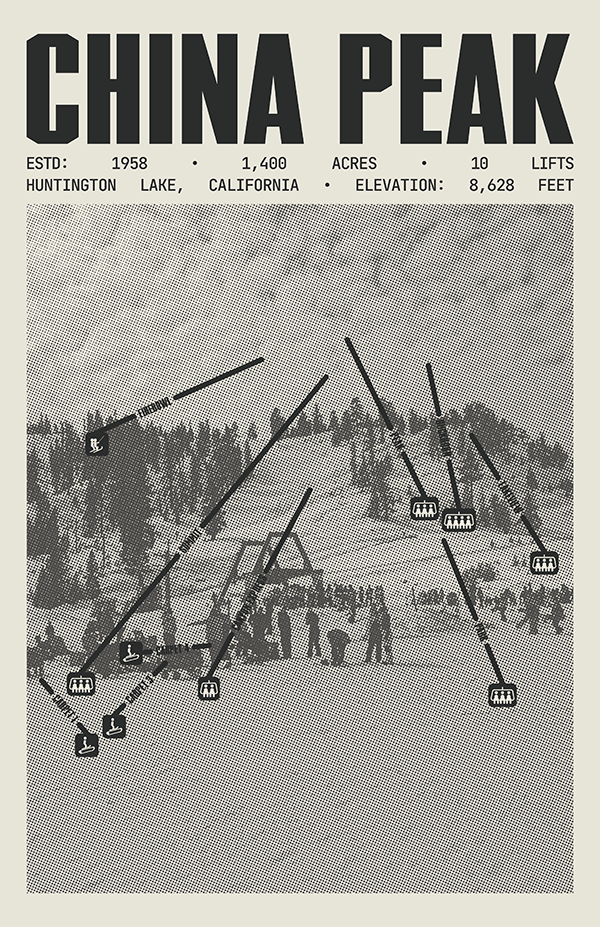 China Peak Ski Ranch Resort Poster