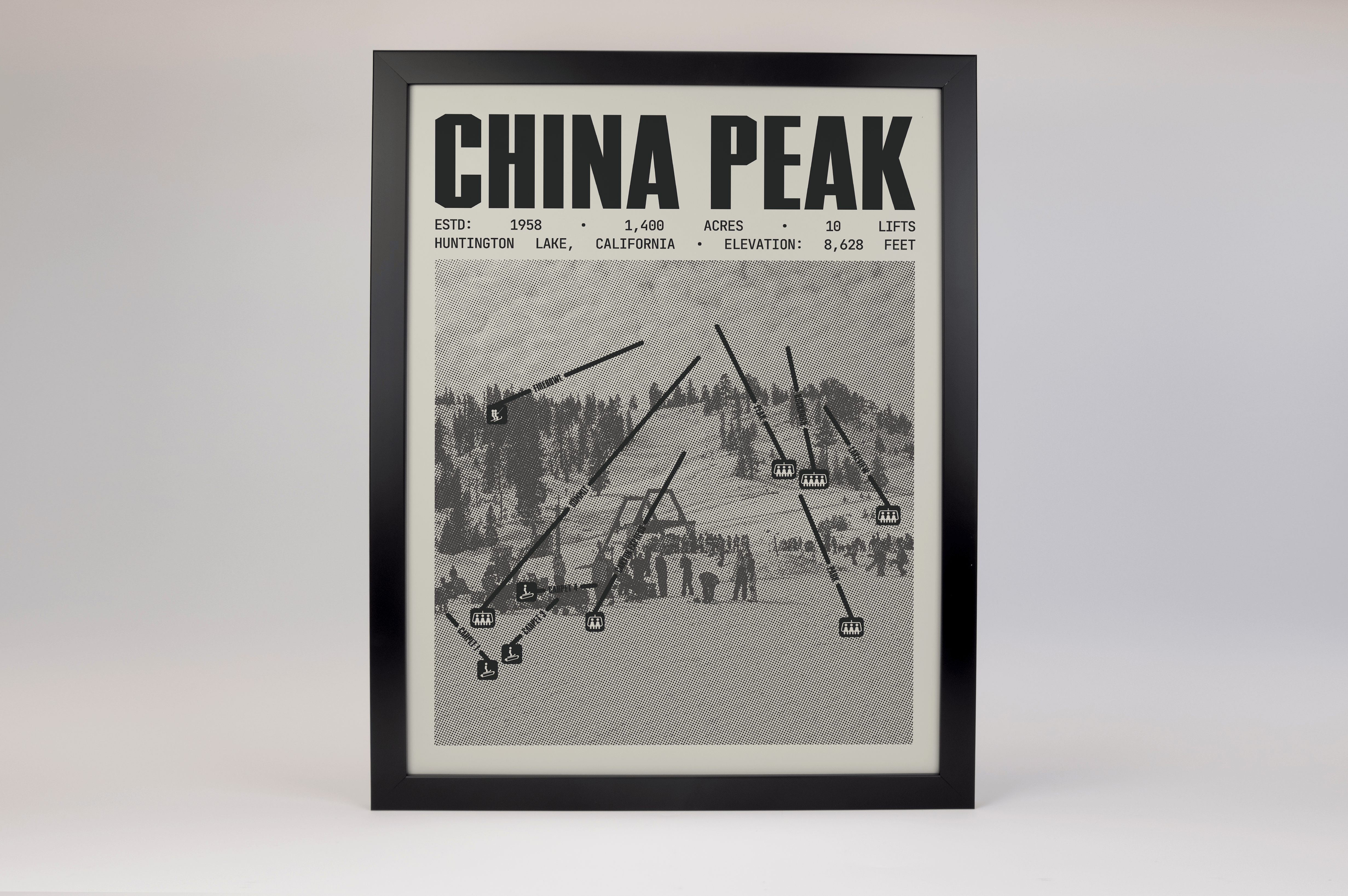 China Peak Ski Ranch Resort Poster