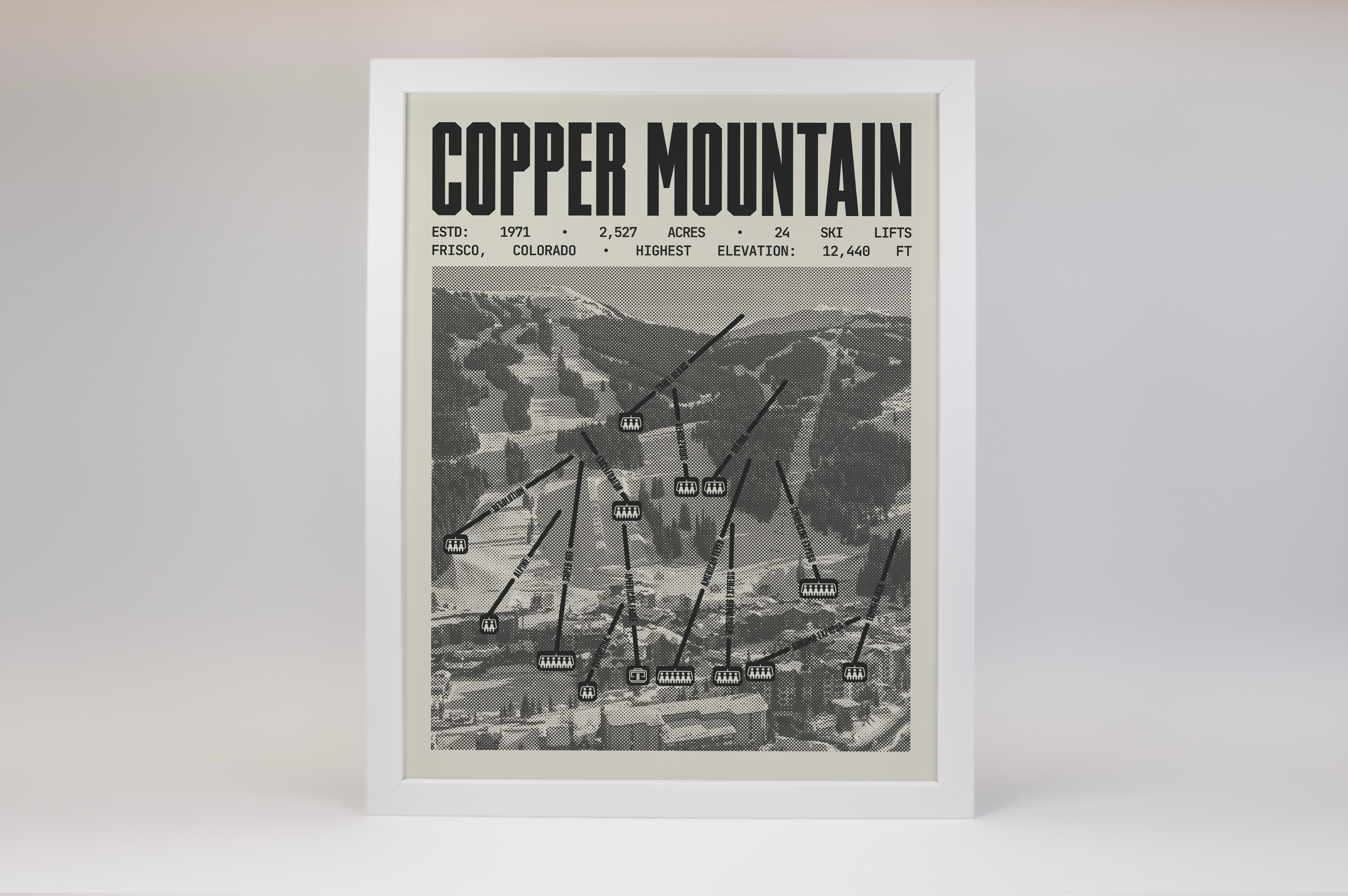 Copper Mountain Ski Resort Poster