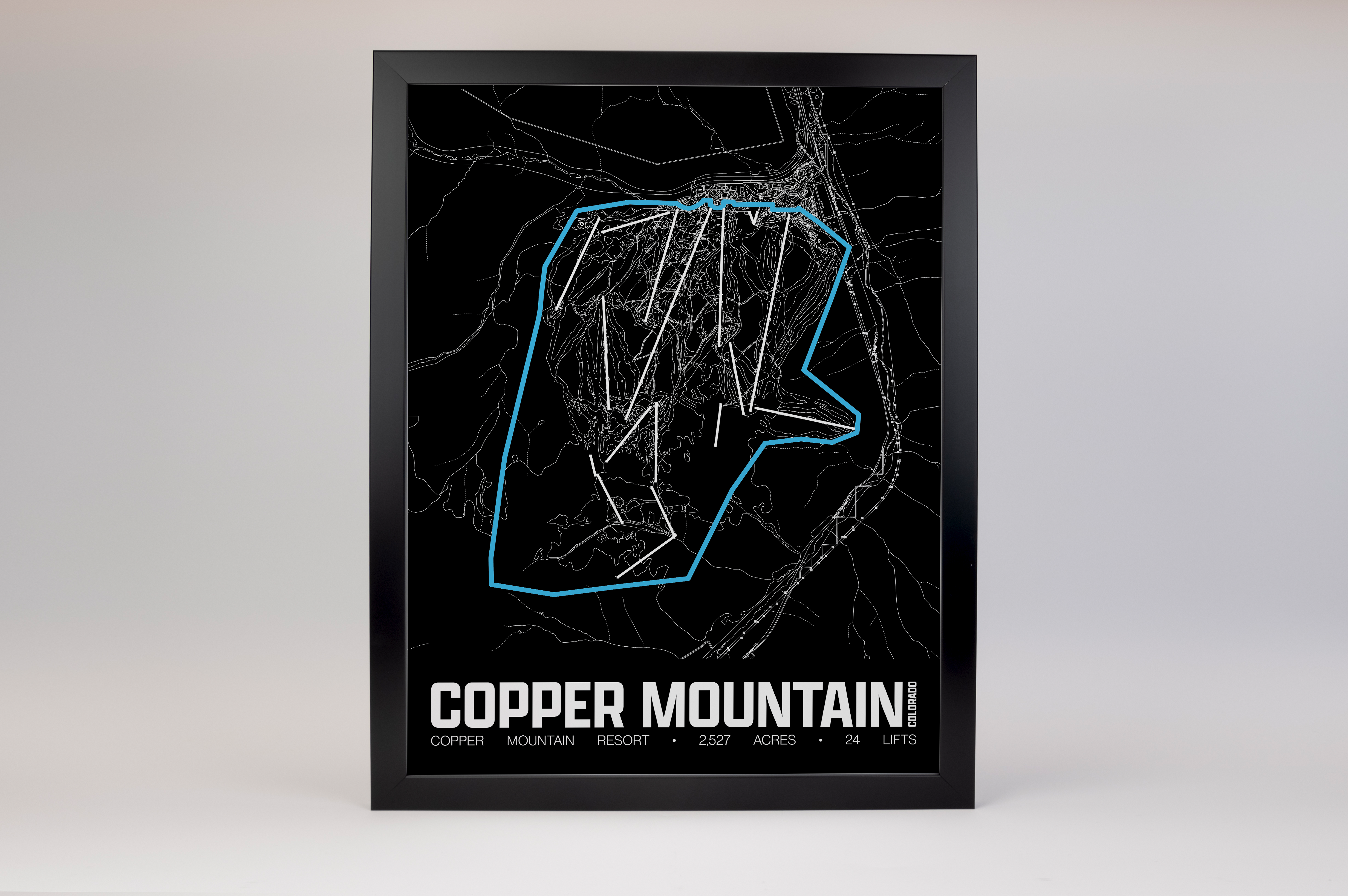 Copper Mountain Resort Map Poster – Colorado