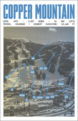 Copper Mountain Ski Resort Poster
