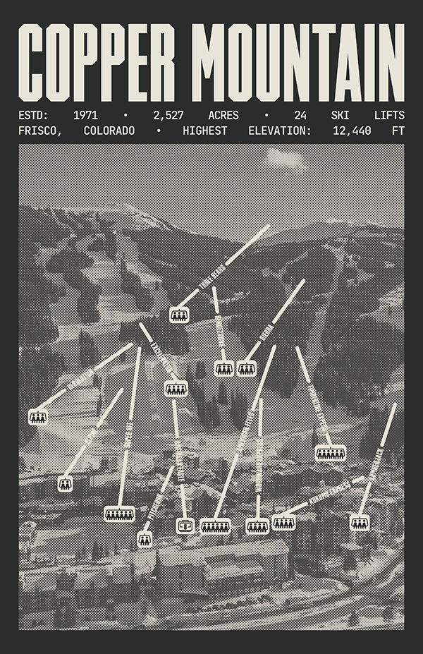 Copper Mountain Ski Resort Poster