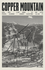 Copper Mountain Ski Resort Poster