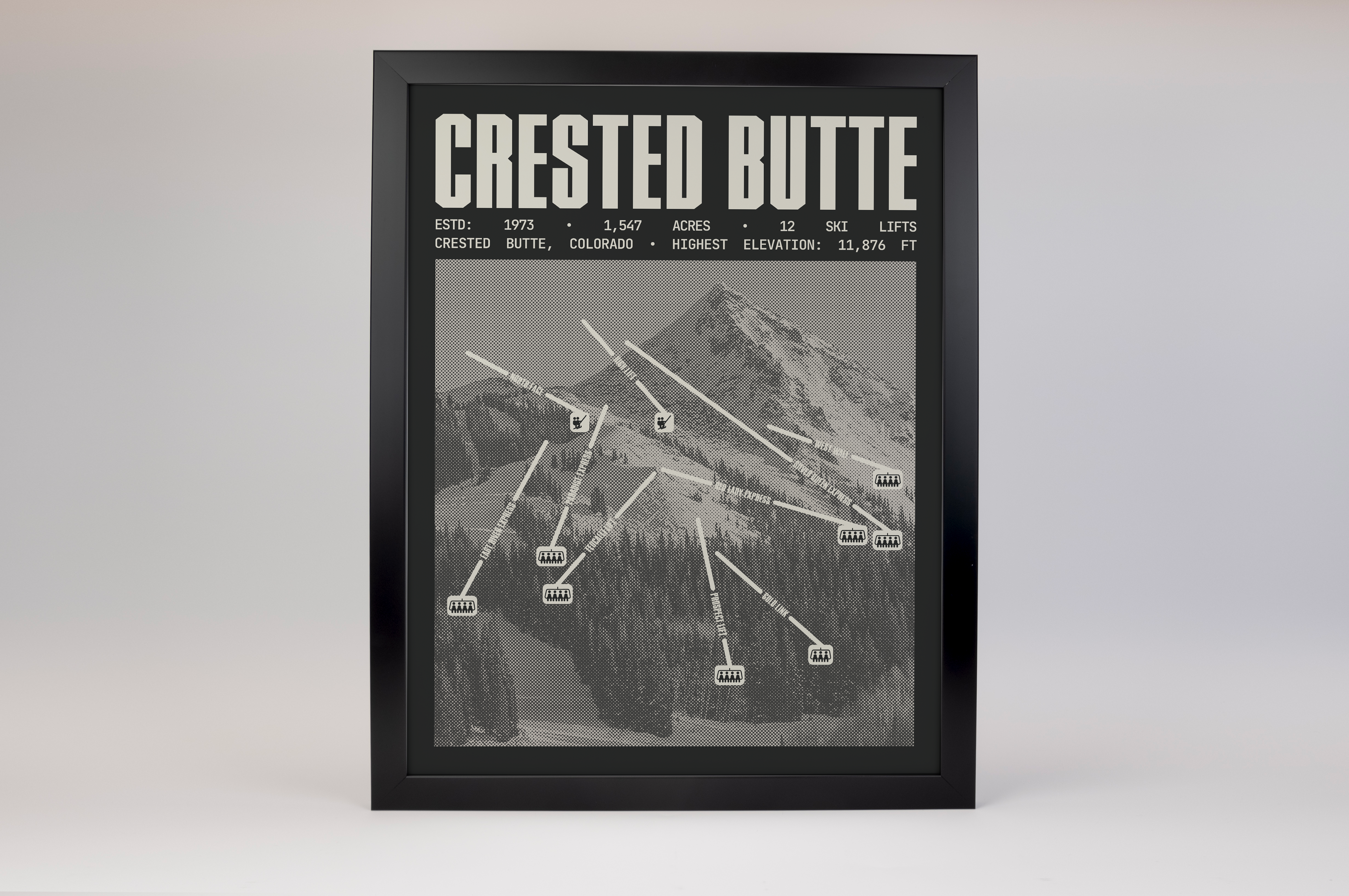 Crested Butte Ski Resort Poster