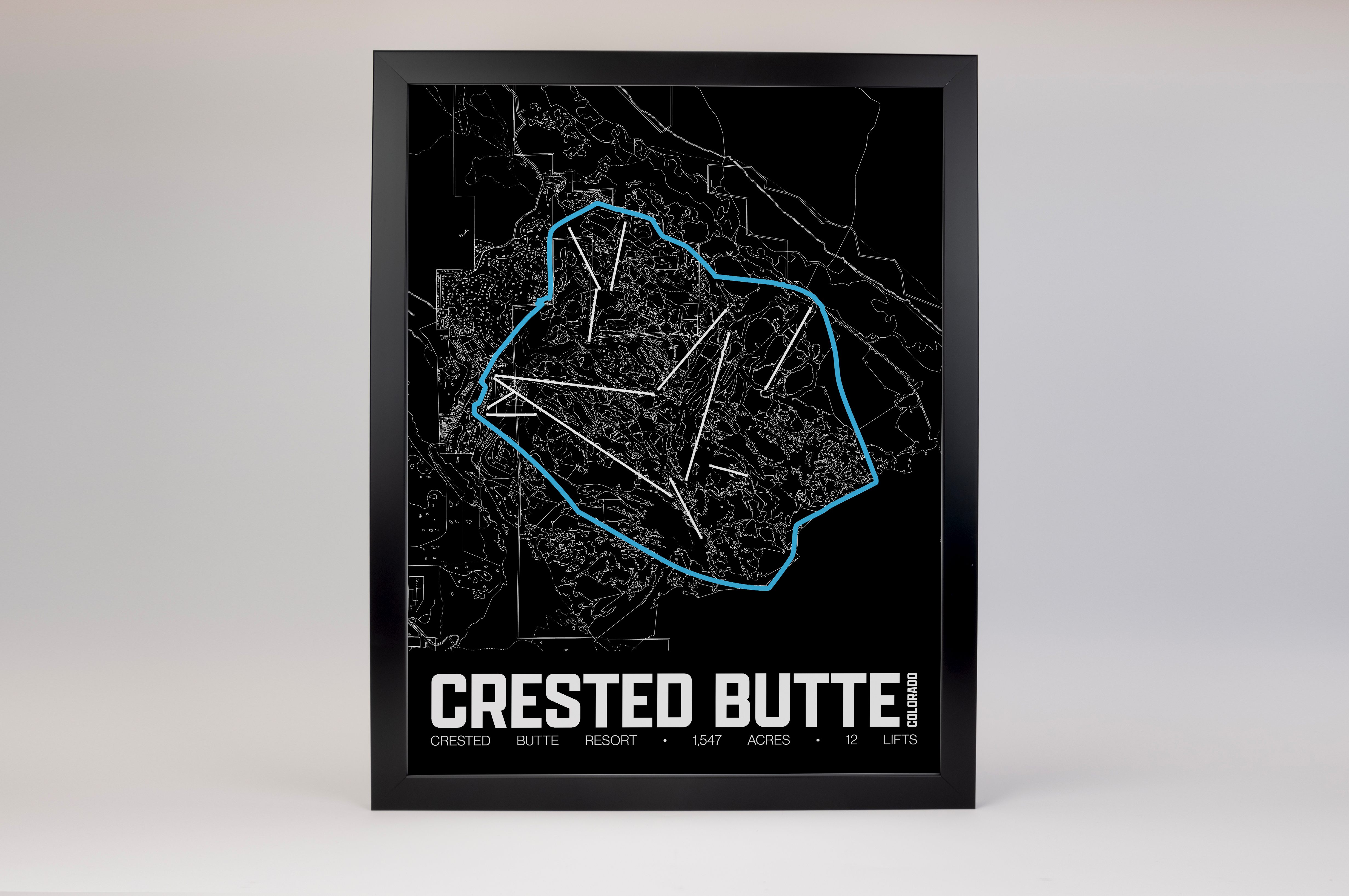 Crested Butte Resort Map Poster – Colorado