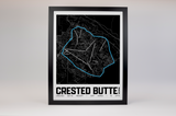 Crested Butte Resort Map Poster – Colorado