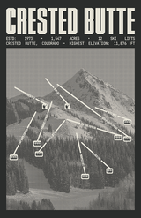 Crested Butte Ski Resort Poster