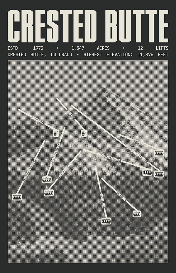 Crested Butte Resort Poster