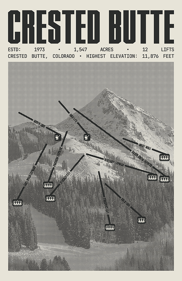Crested Butte Resort Poster