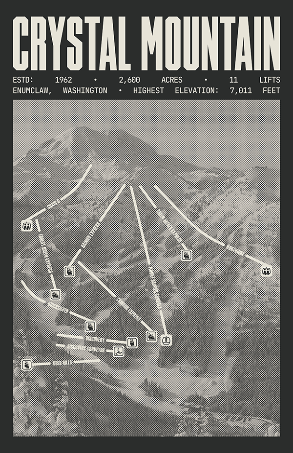 Crystal Mountain Resort Poster