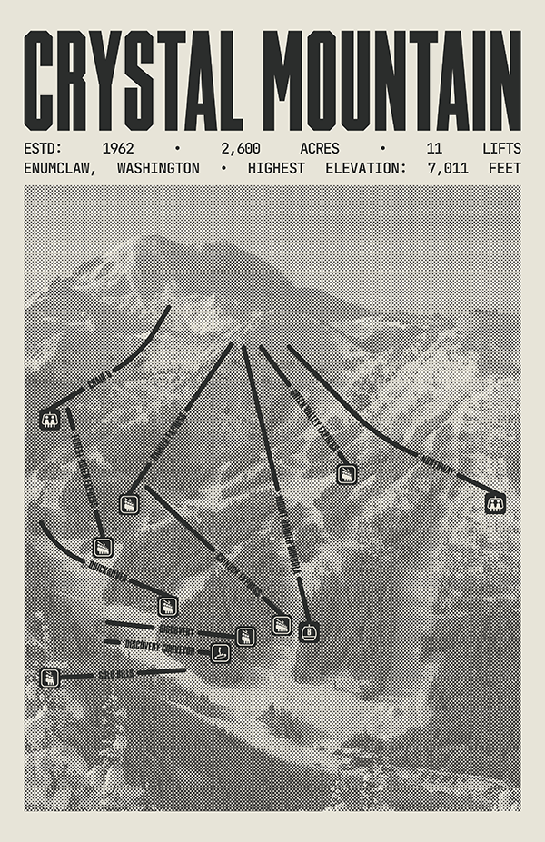 Crystal Mountain Resort Poster