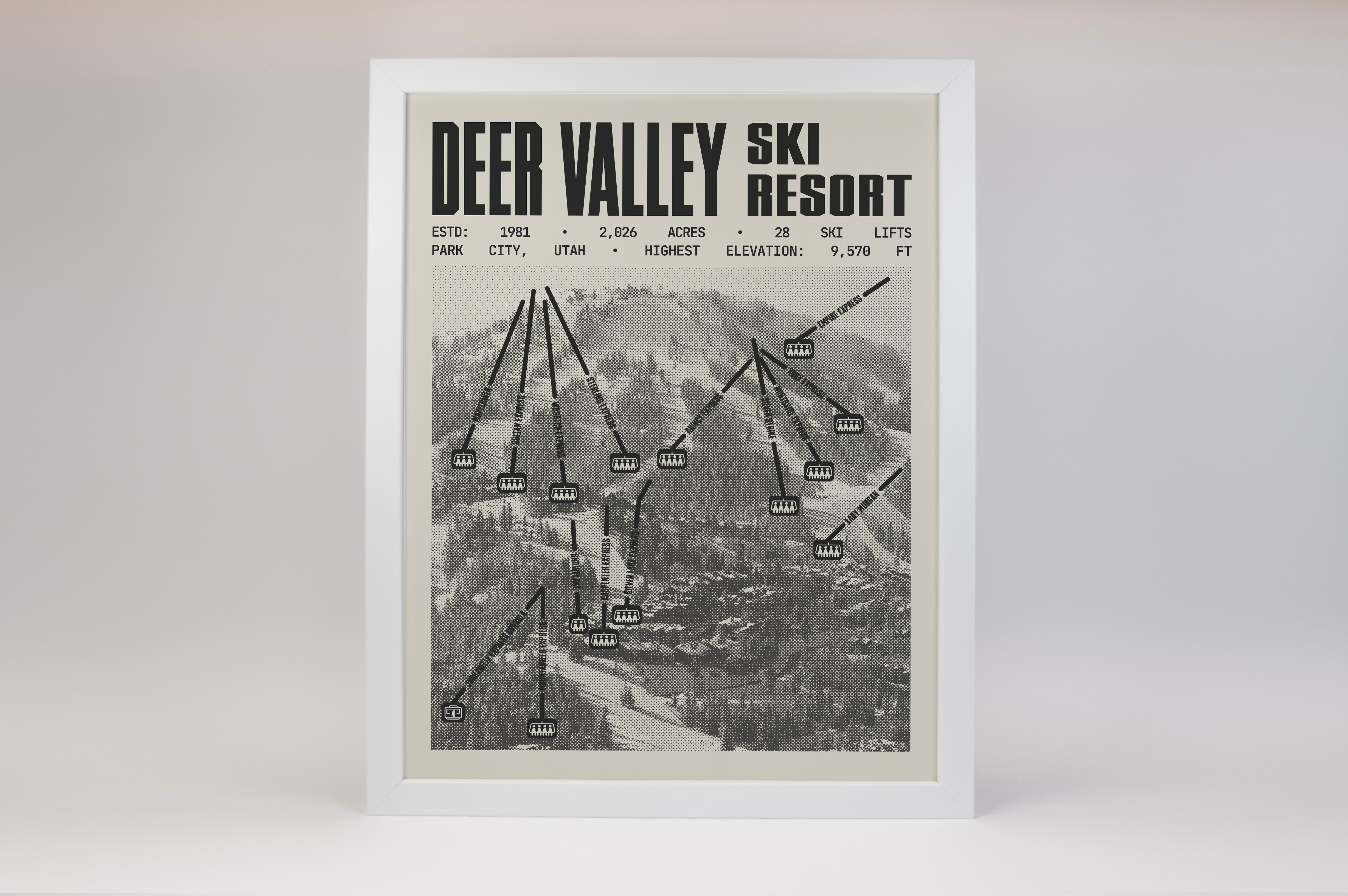 Deer Valley Ski Resort Poster