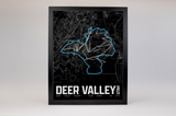 Deer Valley  Resort Map Poster – Utah