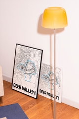 Deer Valley  Resort Map Poster – Utah
