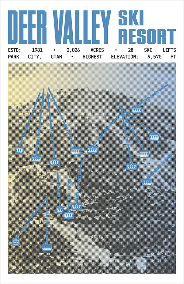 Deer Valley Ski Resort Poster