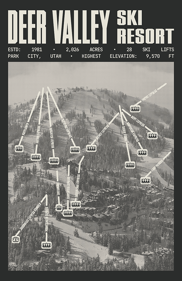 Deer Valley Ski Resort Poster