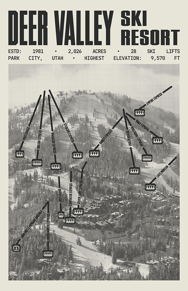 Deer Valley Ski Resort Poster