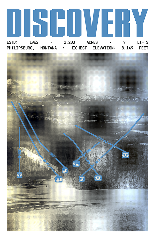 Discovery Ski Area Resort Poster
