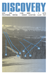 Discovery Ski Area Resort Poster