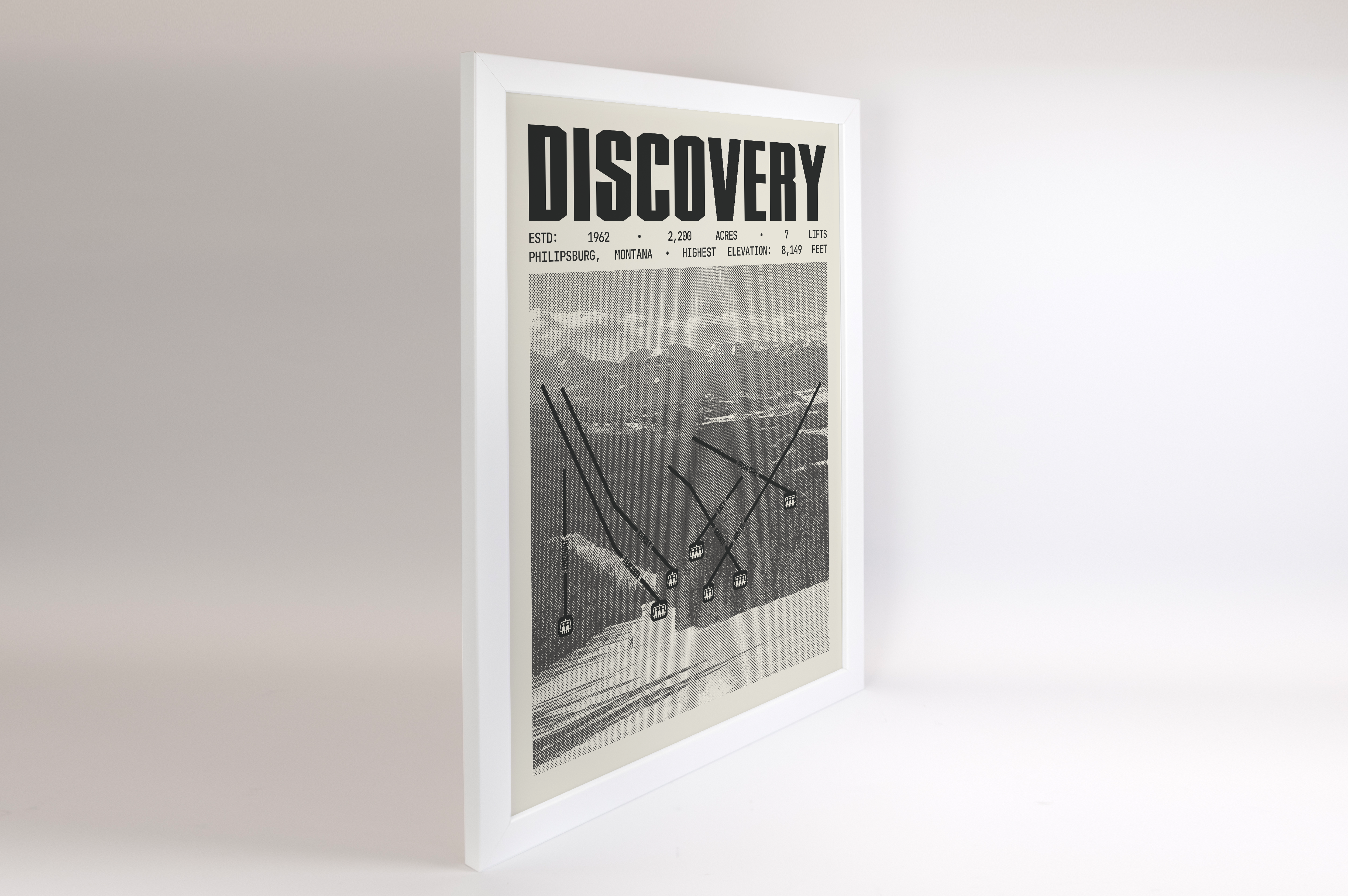 Discovery Ski Area Resort Poster