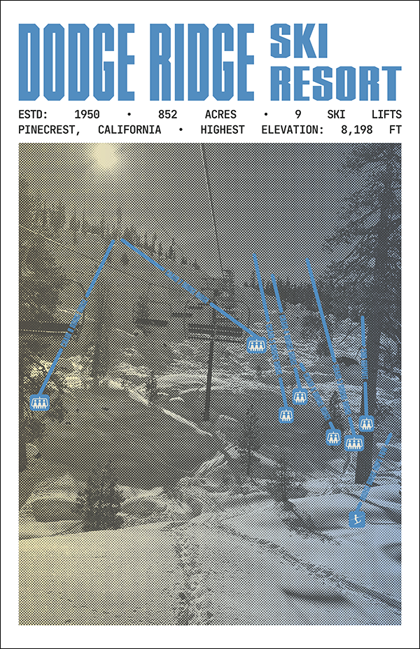 Dodge Ridge Ski Resort Poster