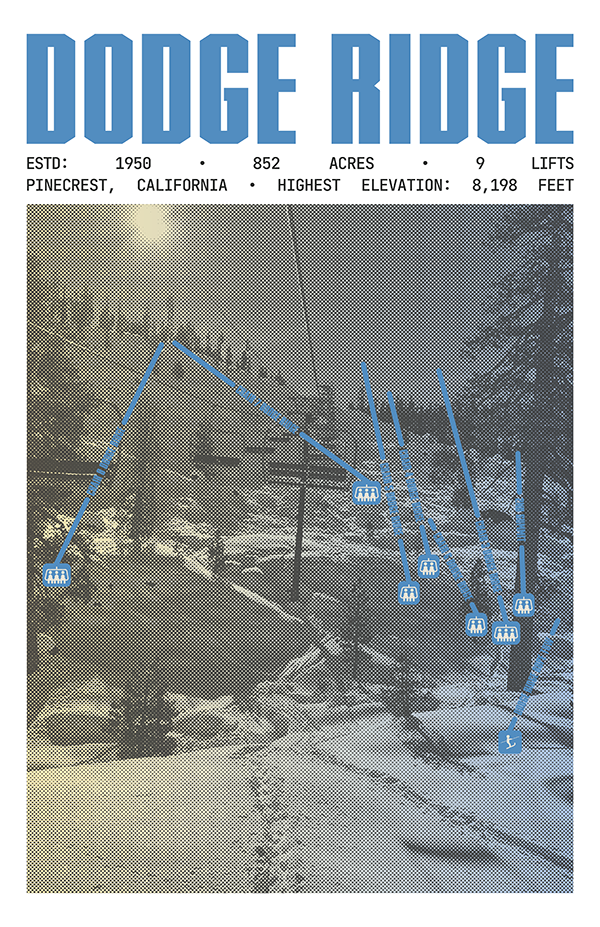 Dodge Ridge Resort Poster