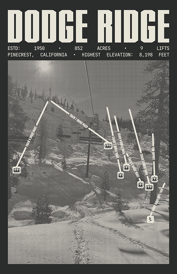 Dodge Ridge Resort Poster