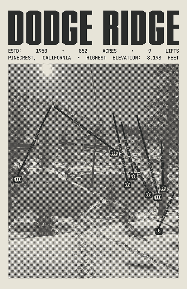 Dodge Ridge Resort Poster