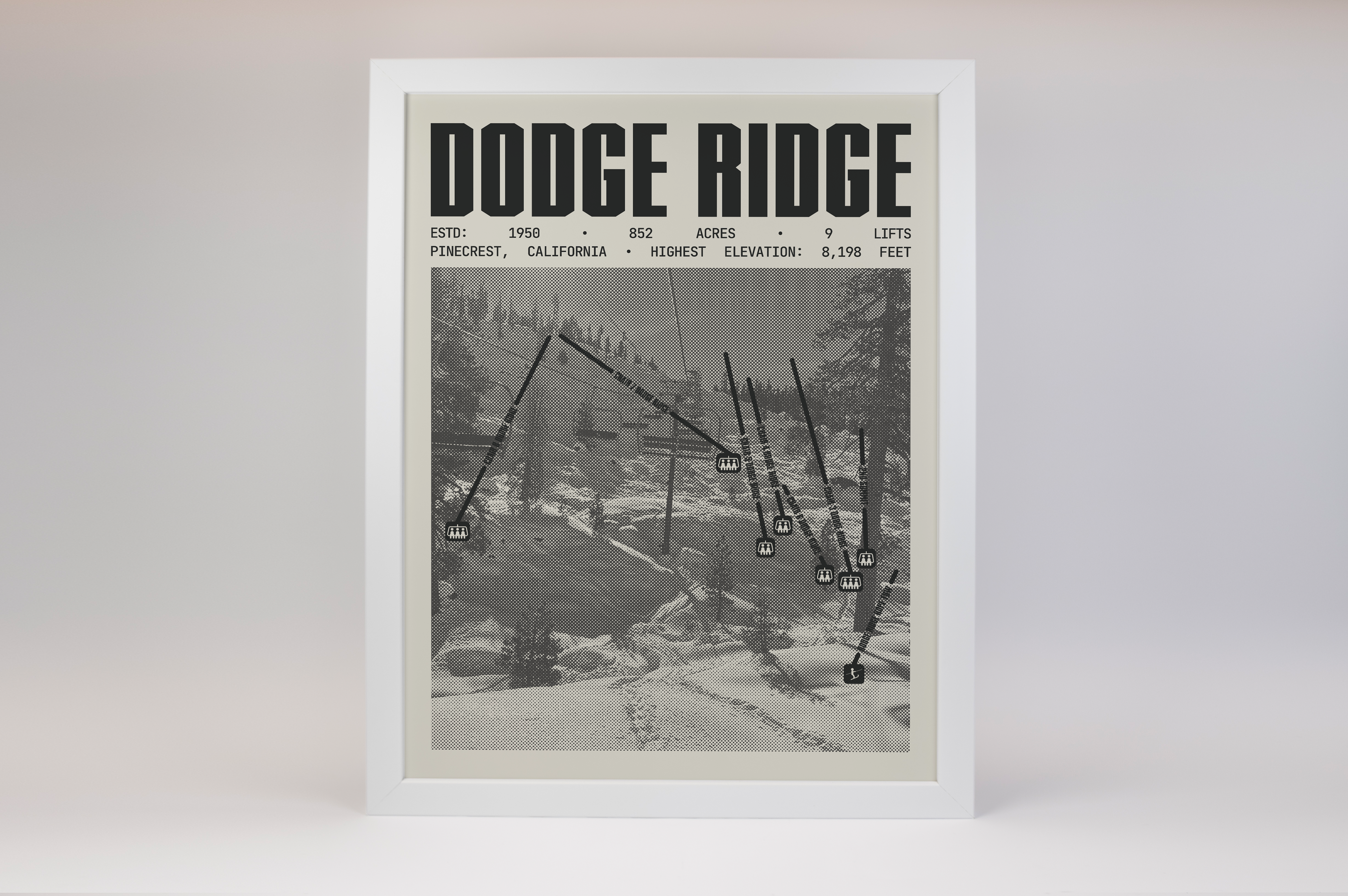 Dodge Ridge Resort Poster