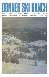 Donner Ski Ranch Ski Resort Poster