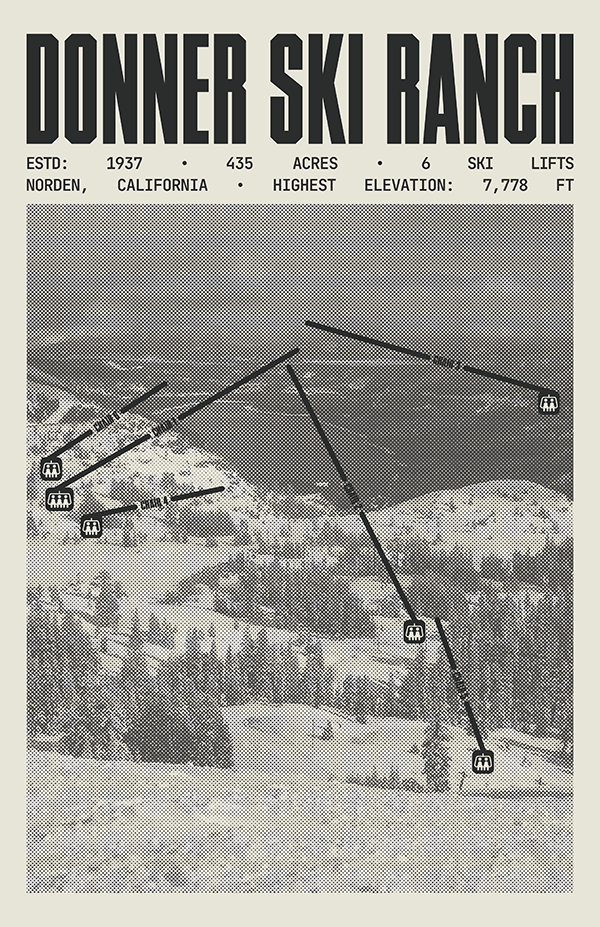 Donner Ski Ranch Ski Resort Poster