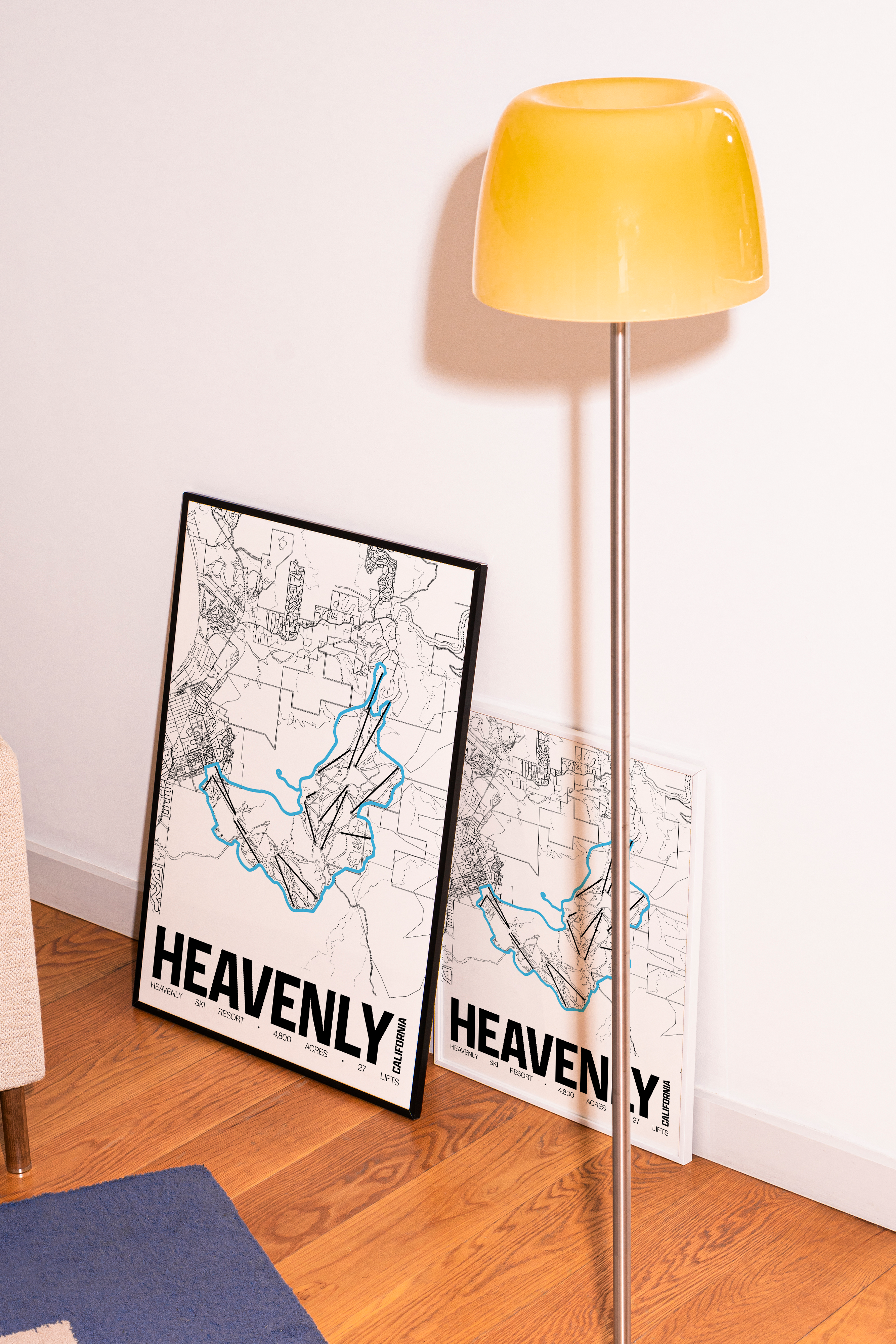 Heavenly Resort Map Poster – California