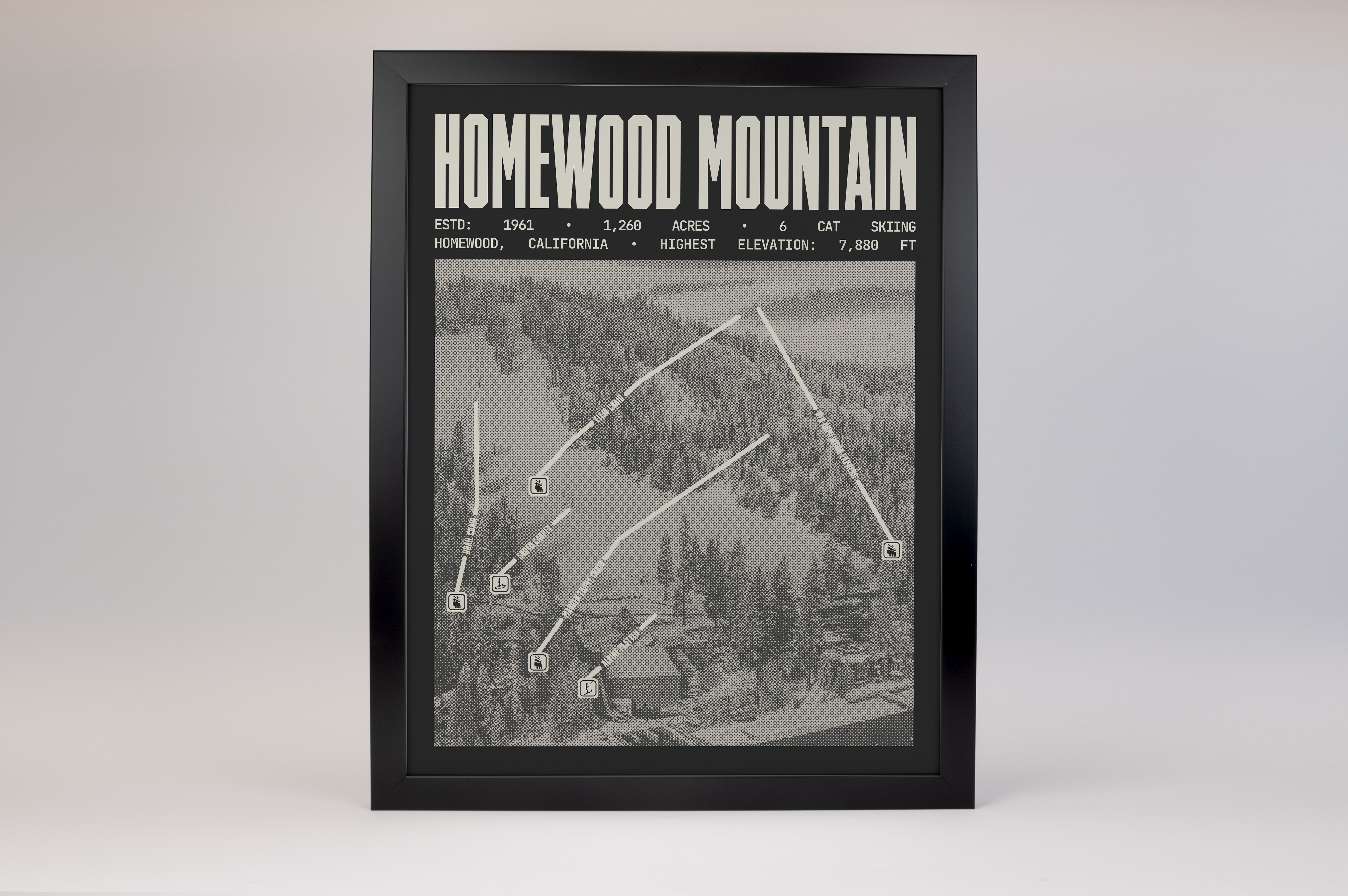 Homewood Mountain Ski Resort Poster