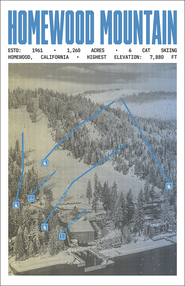 Homewood Mountain Ski Resort Poster