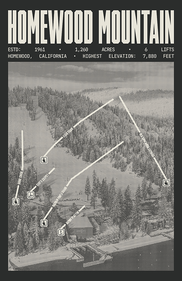 Homewood Mountain Resort Poster