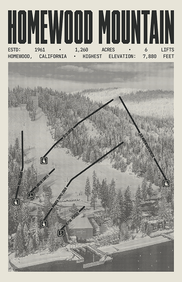 Homewood Mountain Resort Poster