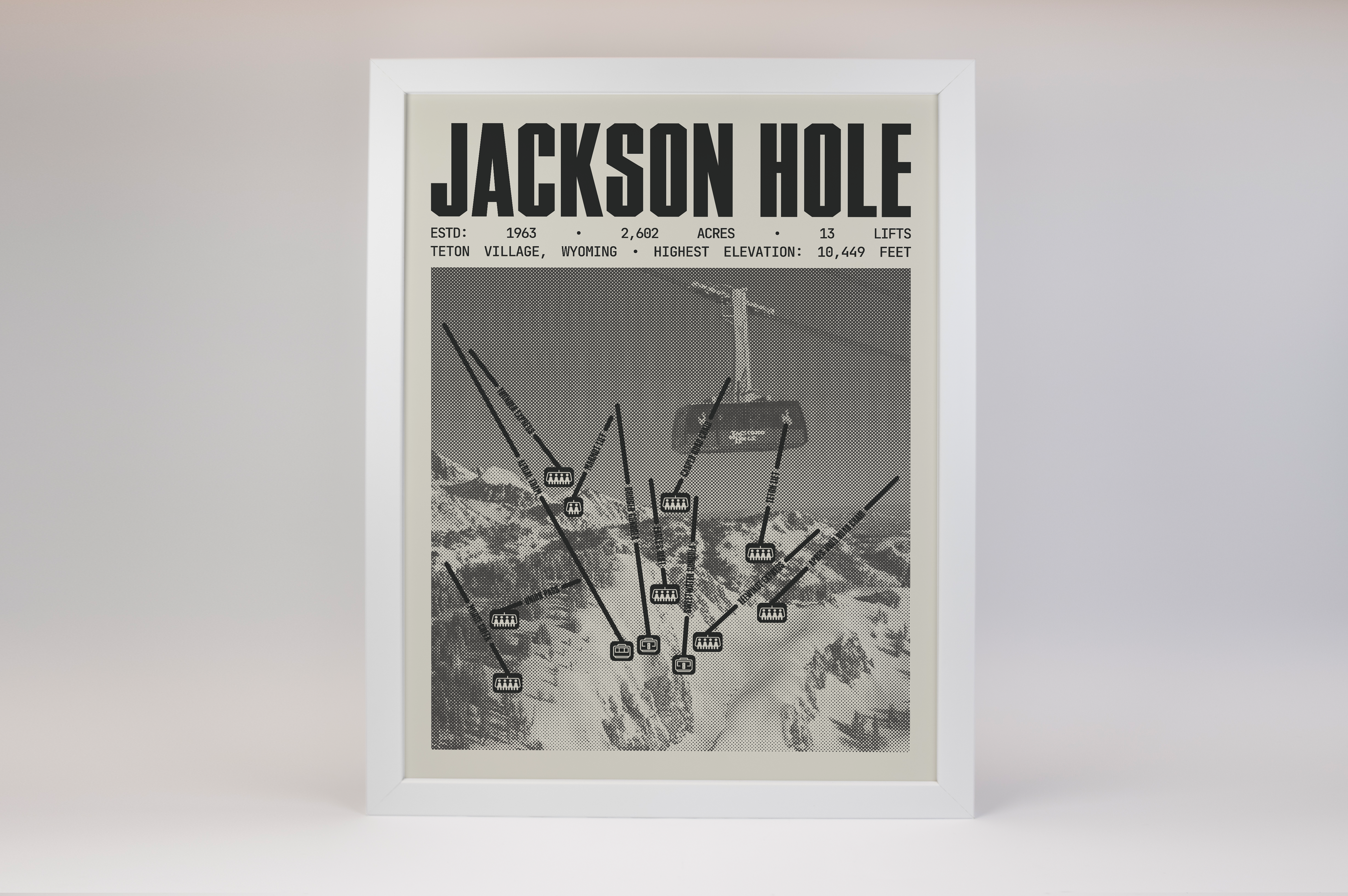 Jackson Hole Resort Poster